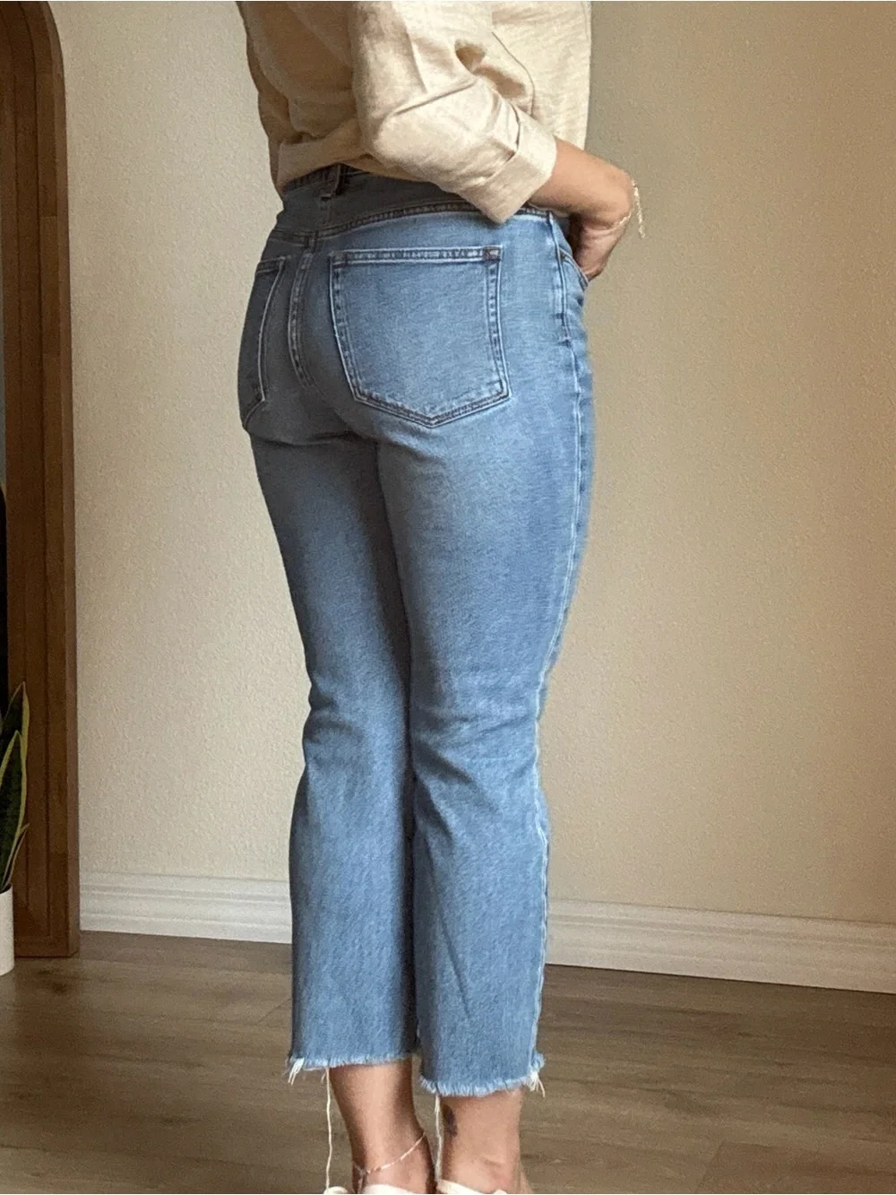 J. Crew Light Blue High-Rise Ankle Cropped Jeans
